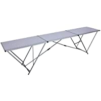 MESA DE EMPAPELAR DE ALUMINIO CON ESCALA IMPRESA 300 cm x 60 cm x 78 cm
